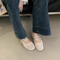 Valerie Buckled Mesh Ballet Flats