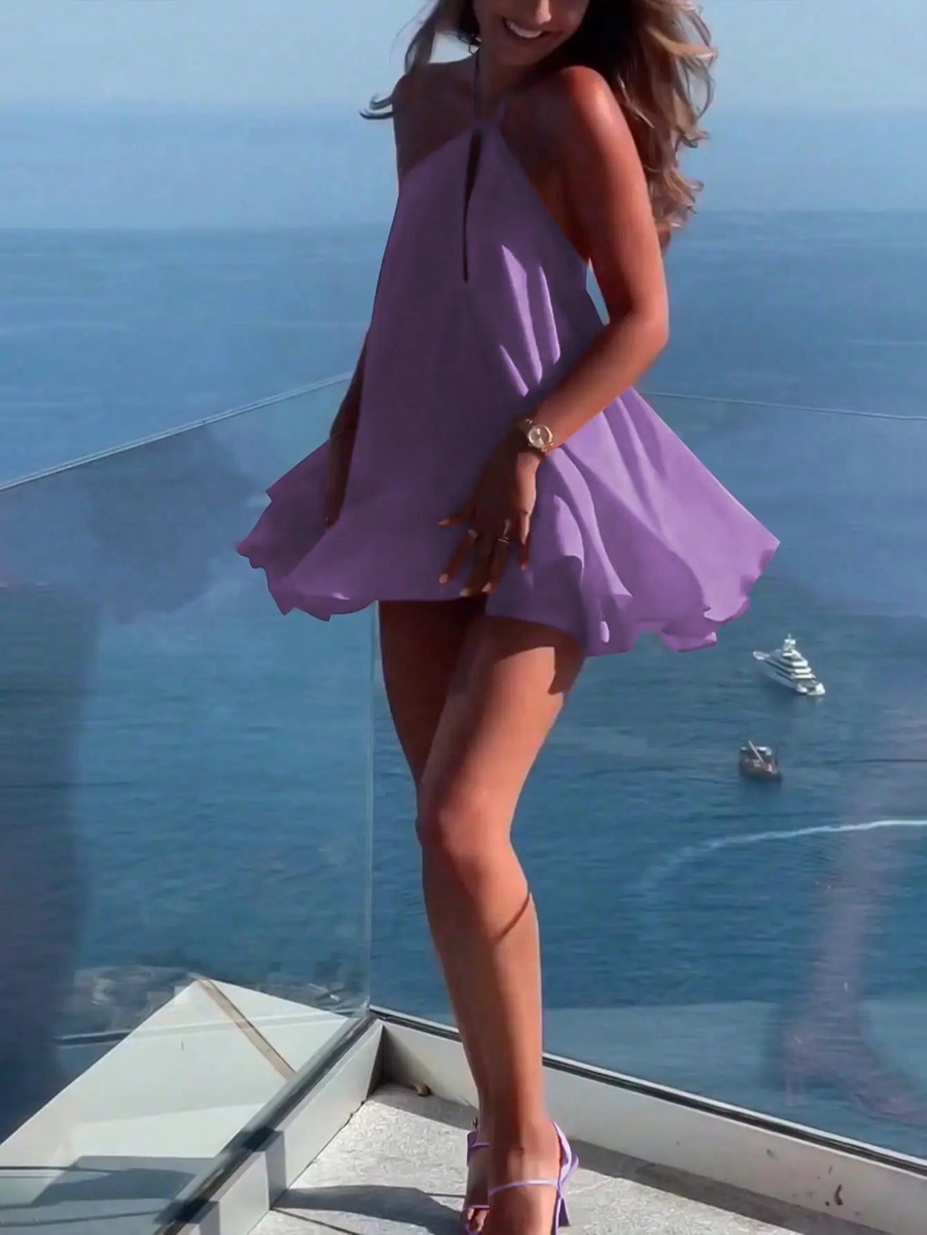 Zinnia Off-Shoulder Hollow Out Summer Dress